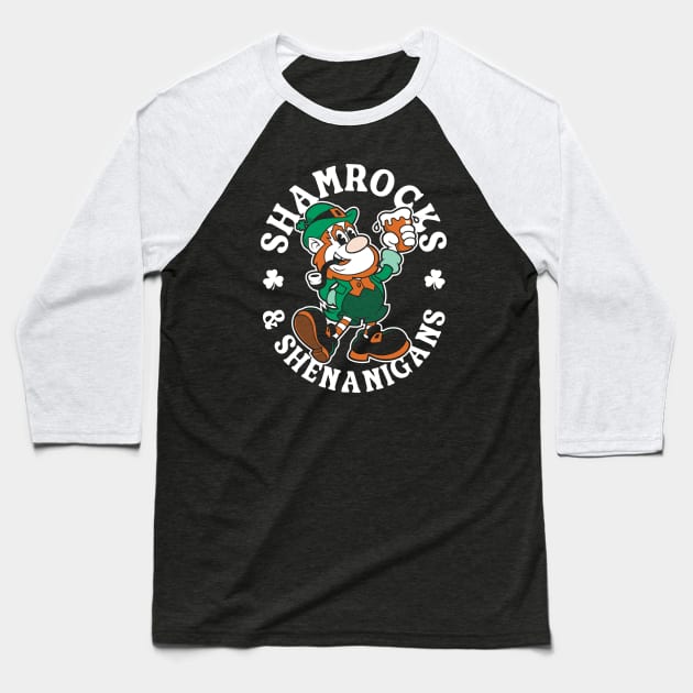 Shamrocks & Shenanigans - St Paddy's Day - Irish Pride Baseball T-Shirt by Nemons